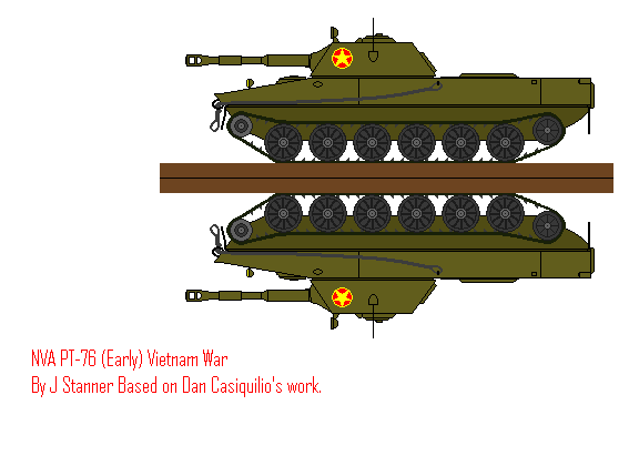 North Vietnamese PT-76 Tank