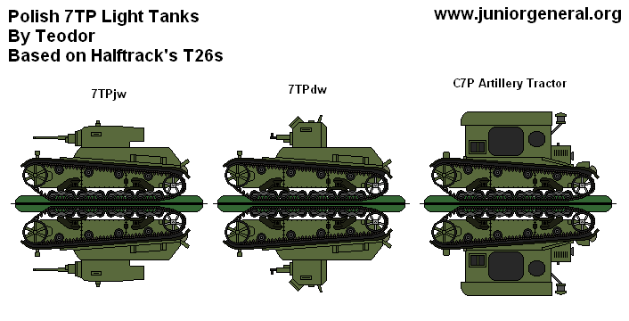 Polish 7TP Light Tanks