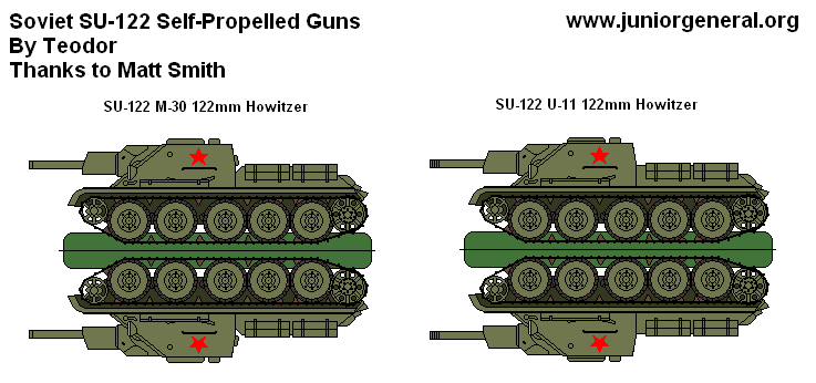 SU-122 Self Propelled Guns