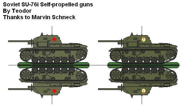 SU-76i Self Propelled Guns