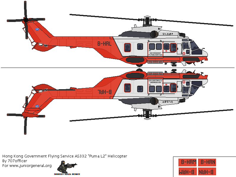 Hong Kong Puma L2 Helicopter