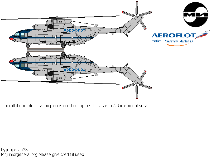 Aeroflot Mi-26 Helicopter