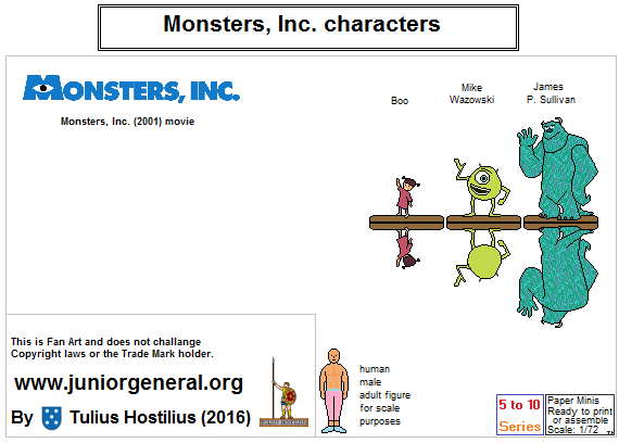  Monsters Inc set