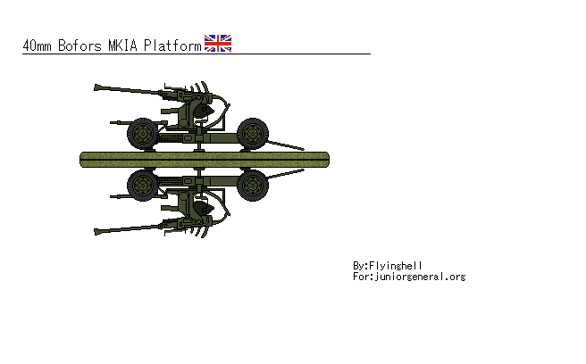 40mm Bofors Mk1a platform