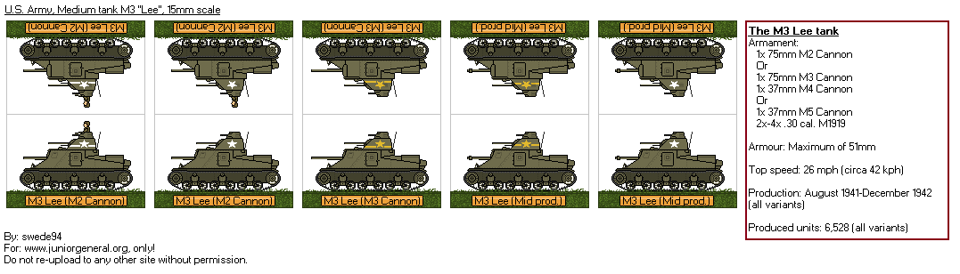 US M3 Lee Tanks