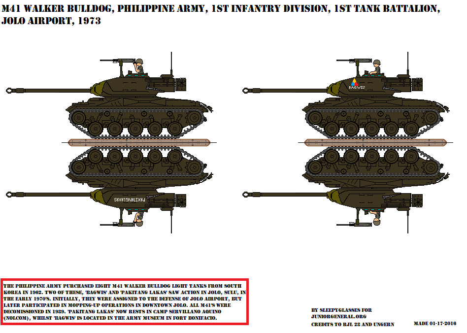 Philippine M41 Walker Bulldog Tank