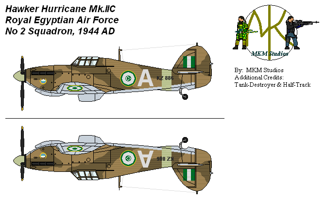 Egyptian Hawker Hurricane Aircraft