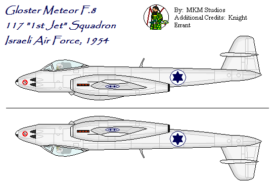 Israeli Gloster Meteor F8