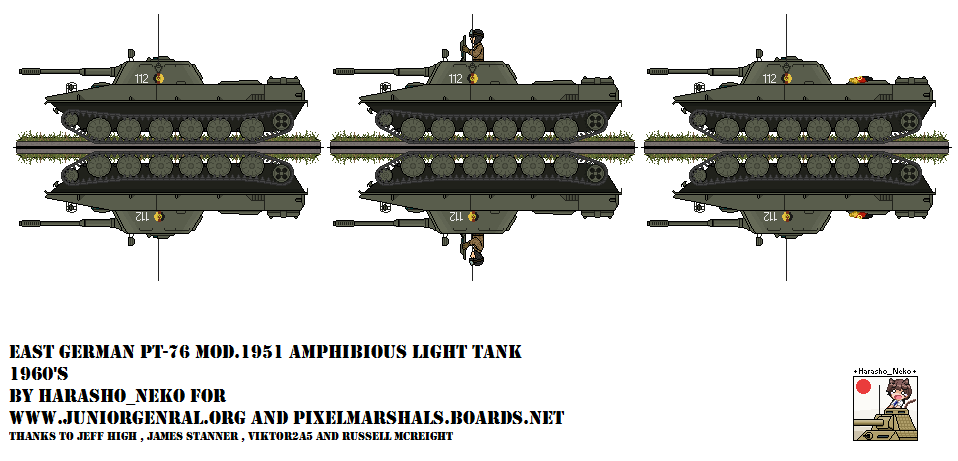 East German PT-76 Mod 1951 Amphibious LightTank