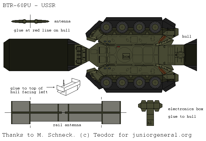Soviet BTR-60PU (3-D Fold Up)