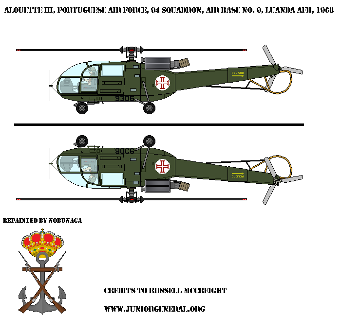 Portuguese Alouette III Helicopter