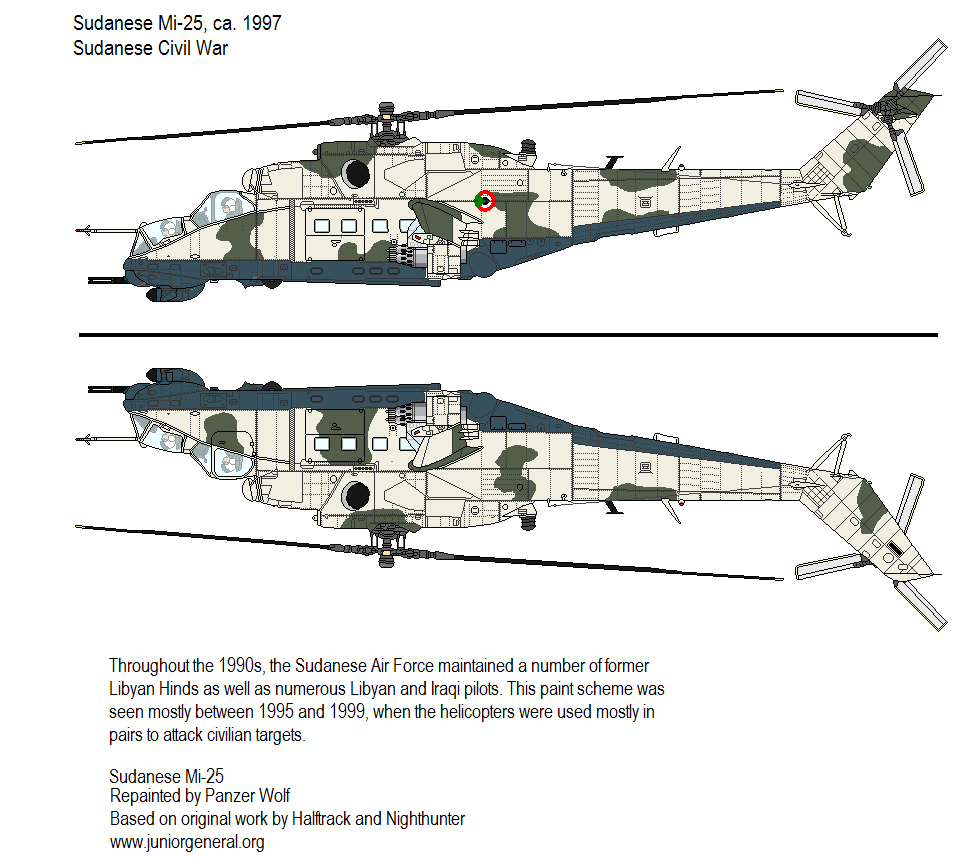 Sudanese Mi-25 Helicopter