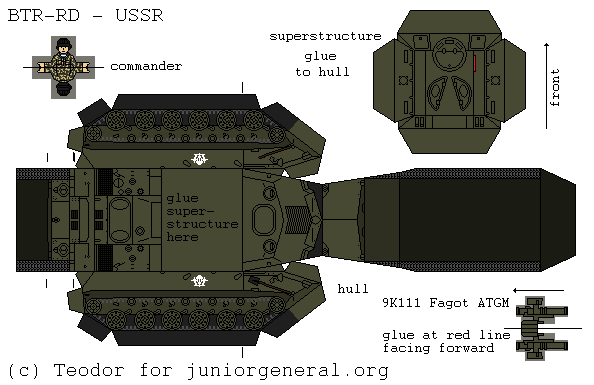 Soviet BTR-RD (3-D Fold Up)