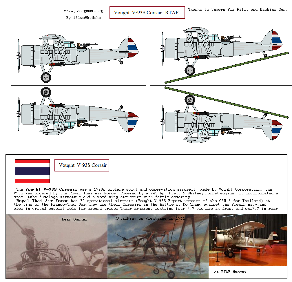 Thailand Vought V-93S Corsair