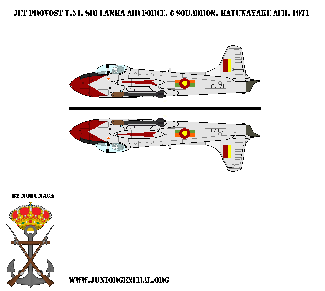 Sri Lankan Jet Provost T51