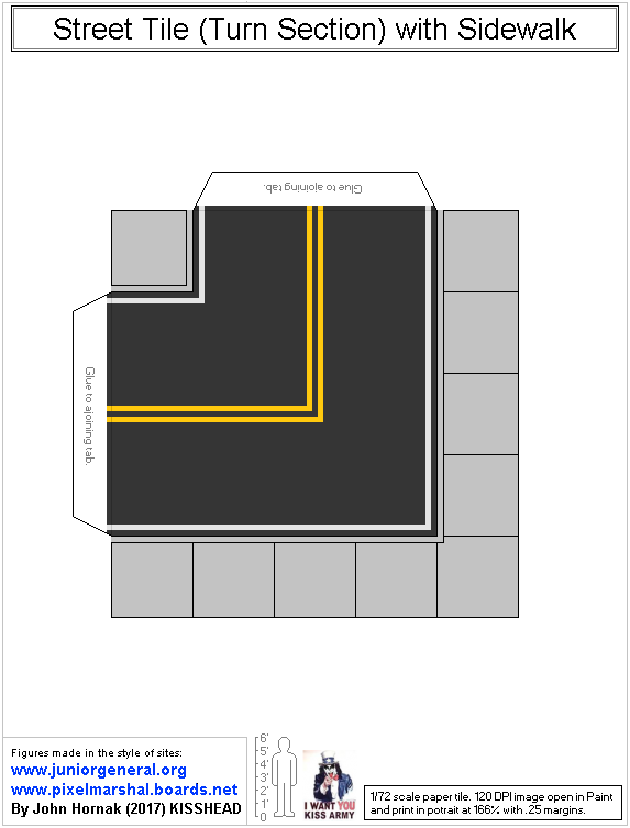 Street Tile Turn Section