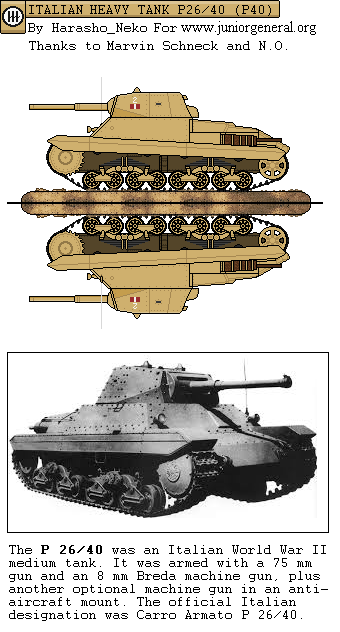 P26/40 Heavy Tank