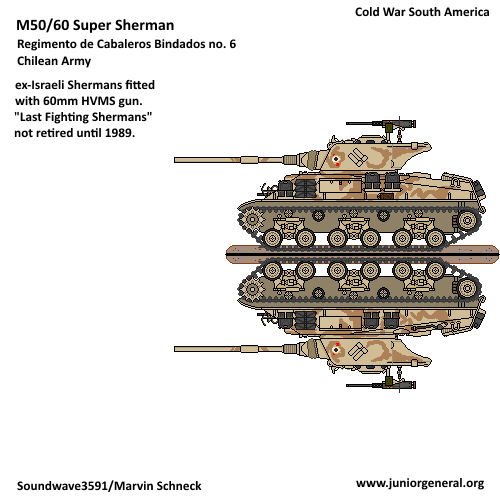 Chilean M50/60 Super Sherman
