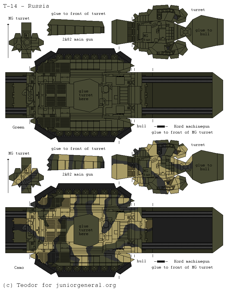 Russian T-14 Armata (3D Fold Up_
