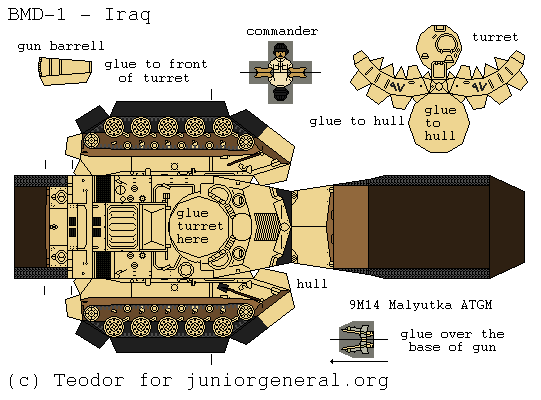 Iraqi BMD-1 (3D Fold Up)