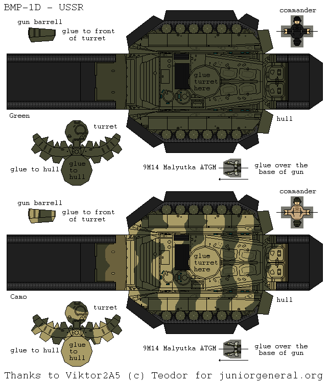 Soviet BMP-1D (3D Fold Up)