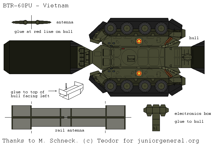 Vietnam BTR-60PU (3D Fold Up)