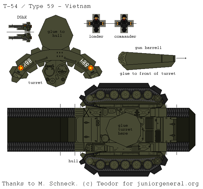 Vietnam T-54 (3D Fold Up)