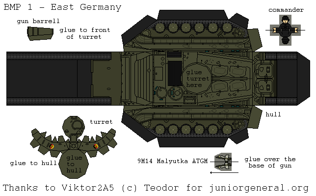 East German BMP 1 (3D Fold Up)