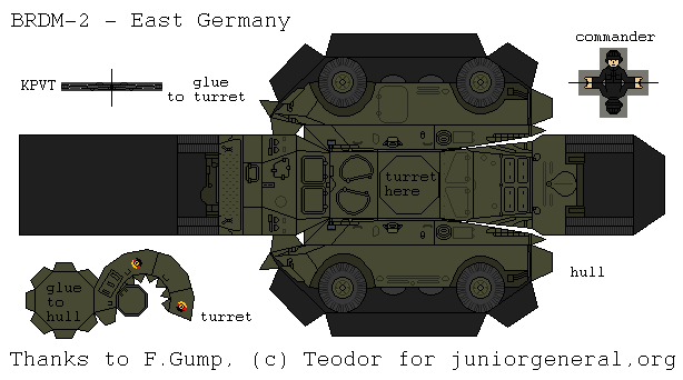 East German BRDM-2 (3D Fold Up)