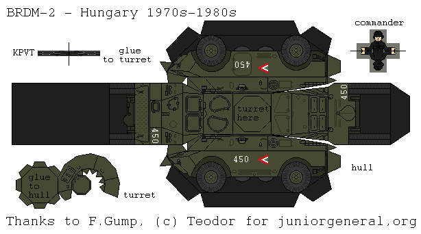 Hungary BRDM-2 (3D Fold Up)