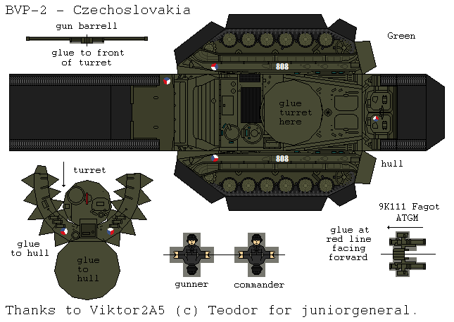 Czechoslovakia BVP-2 (3D Fold Up)