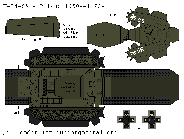 Poland  T-34/85 (3D Fold Up)