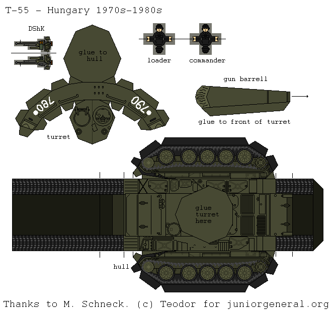 Hungary T-55 (3D Fold Up)