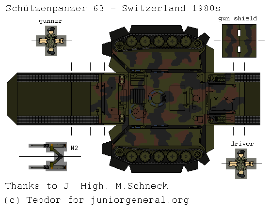 Swiss Schutzenpanzer 63 (3D Fold Up)