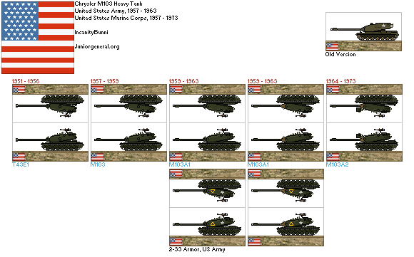 US Chrysler M103 Heavy Tank