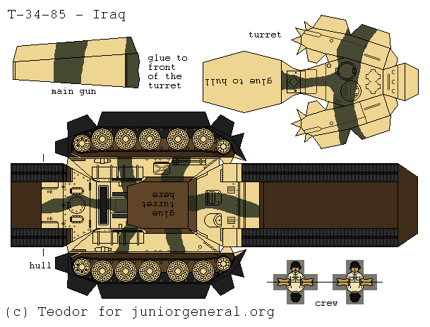 Iraq T34-85 (3D Fold Up)