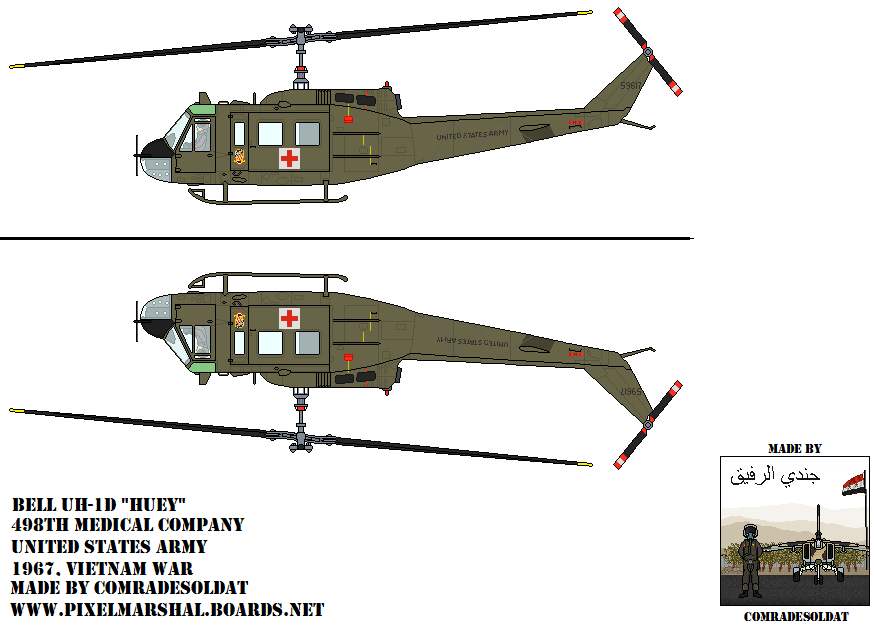 US Bell Uh-1D Dustoff