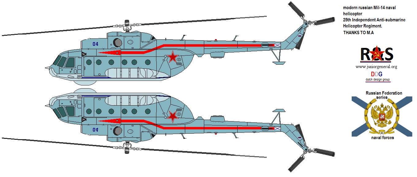 Russian Mil-14 Naval Helicopter