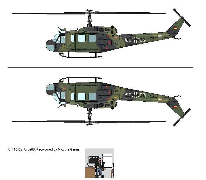 German UH-1D Helicopter