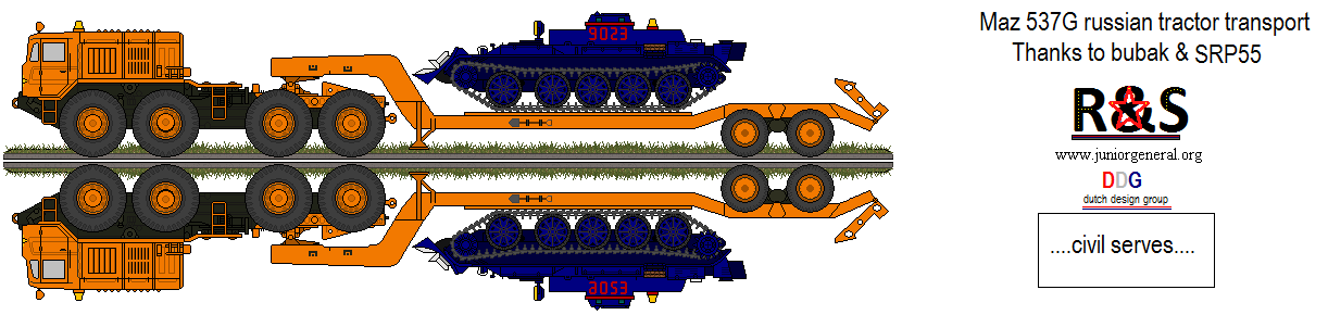 Russian Maz 537G Tractor Transport