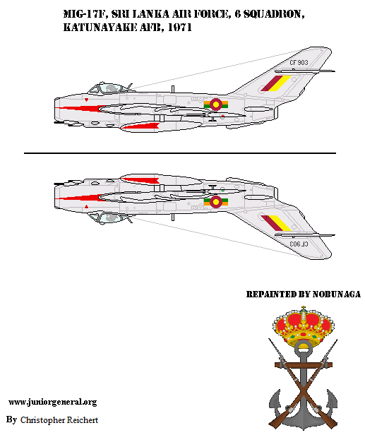 Sri Lanka MiG-17F