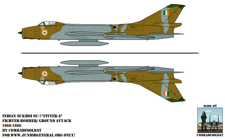 Indian Sukhoi Su-7 Fitter A Aircraft