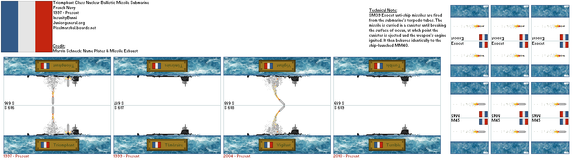 French Nuclear Ballistic Submarine