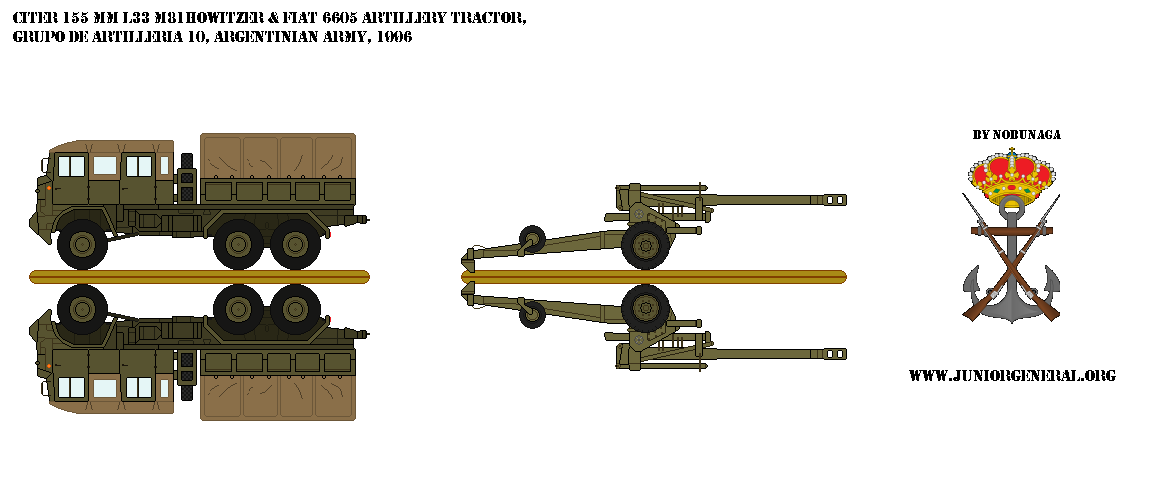 Argentine CITER 155 mm L33 M81 Howitzer