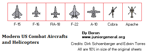 US Combat Aircraft and Helicopters